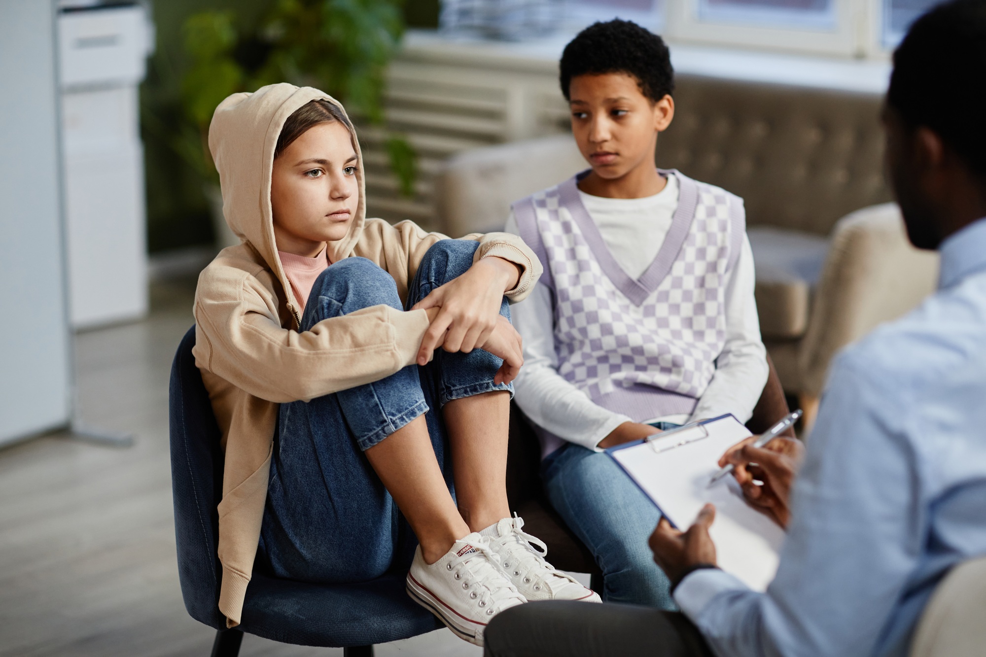 Girls in Therapy Session
